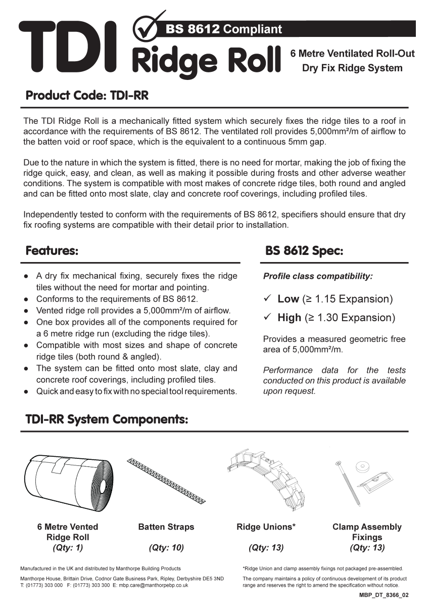 TDI-RR Datasheet