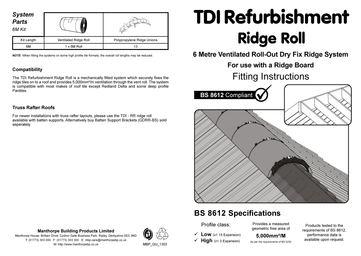 TDI-RR Fitting Guide