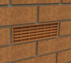 Manthorpe terracotta airbrick installed in brickwork