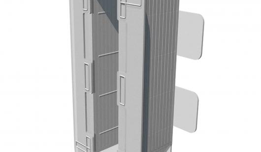 Translucent polypropylene joist seals with rear location tabs