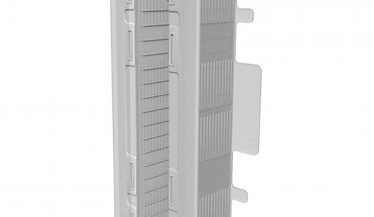 Translucent polypropylene joist seals with rear location tabs