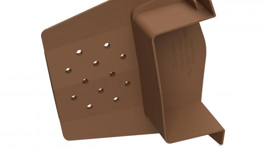 SmartVerge Interlocking Plain Tile Eaves Closure Brown