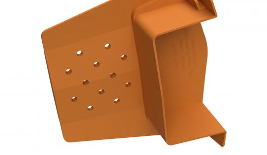 SmartVerge Interlocking Plain Tile Eaves Closure Terracotta