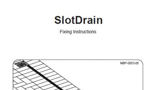 GPDST-1000 Slot Drain Fitting Instructions