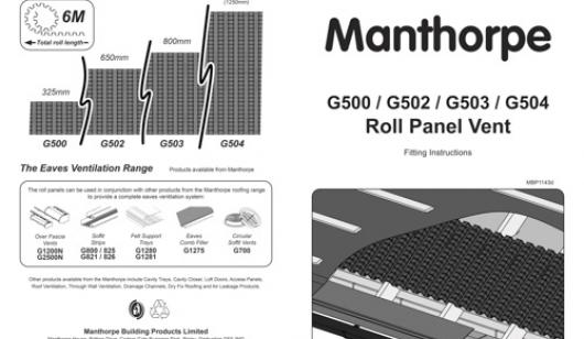 G500, G502, G503 & G504 Roll Panel Vent Fitting Instructions