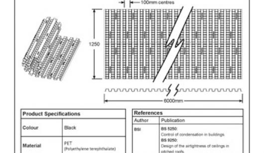 G504 1.25m Roll Panel Vent Product Information Sheet