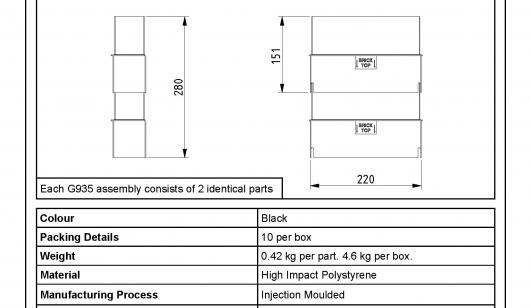 G935 Cavity Sleeve Datasheet