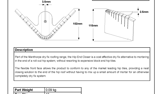GDRH-HC - Hip End Closer Datasheet