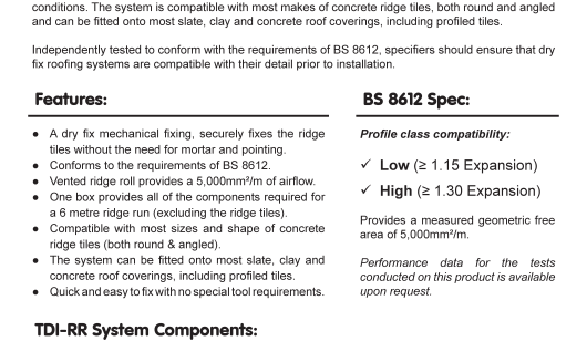 TDI-RR Datasheet