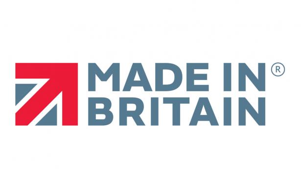 Designed part image of union flag with bold red arrow pointing up and to the right with Made in Britain text to the right hand side