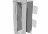 Translucent polypropylene joist seals with rear location tabs